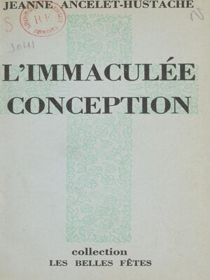 cover image of L'immaculée conception